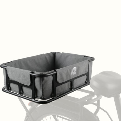 EverythingBin Rear Rack EBike Basket and Basket Liner | Retrospec