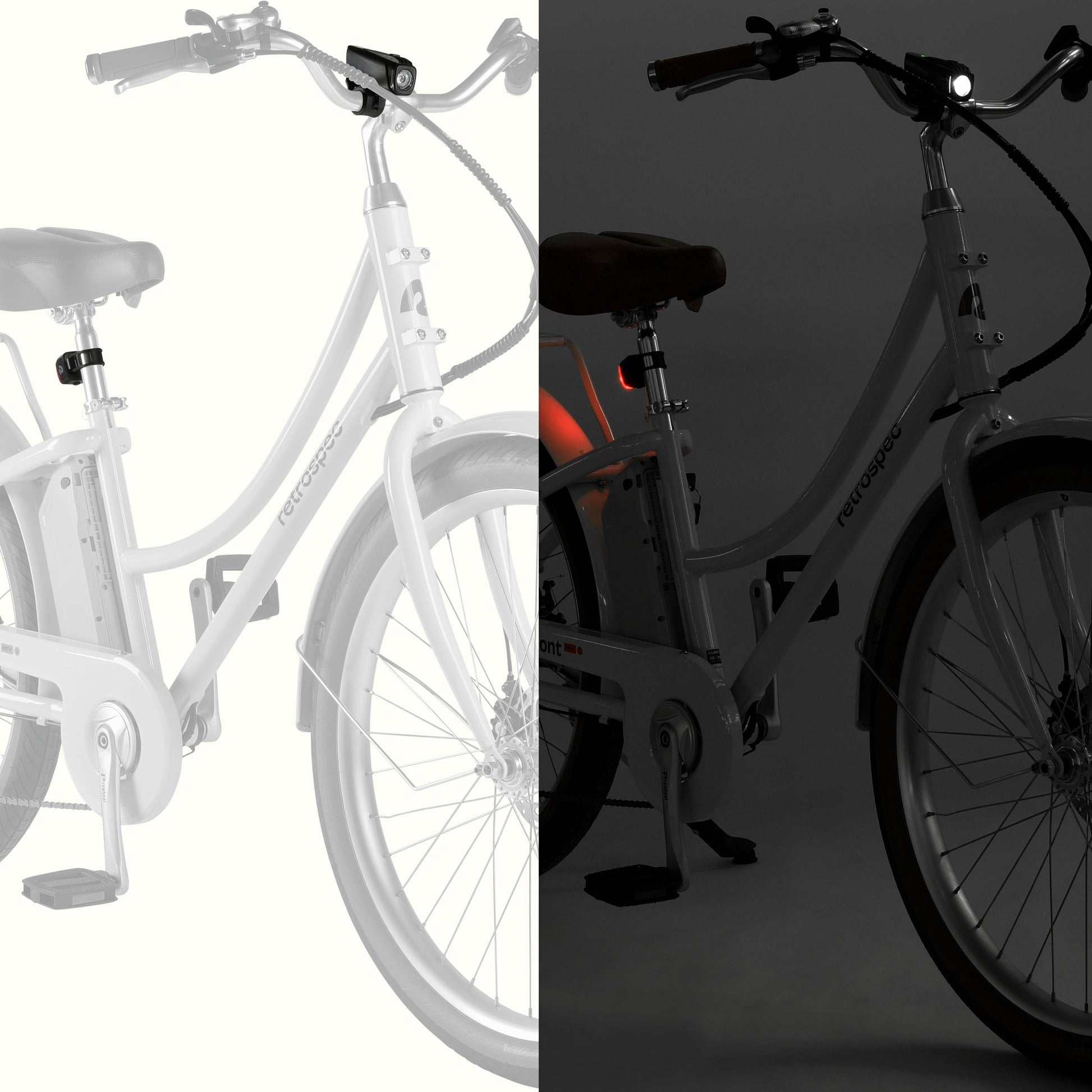 Beam 2-Piece Bike & EBike Light Kit | Retrospec