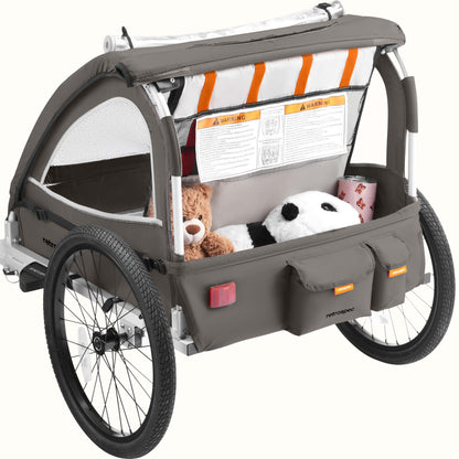 Rover Plus Kids Bike Trailer - Single/Double | Retrospec