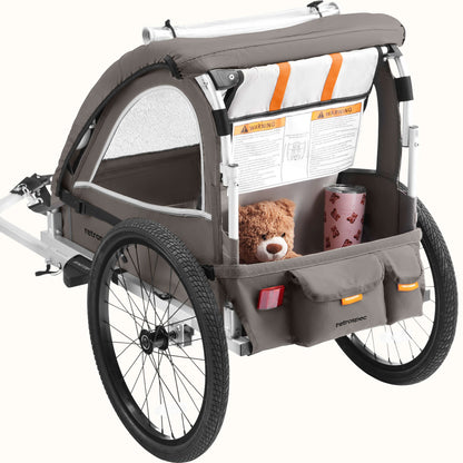 Rover Plus Kids Bike Trailer - Single/Double | Retrospec