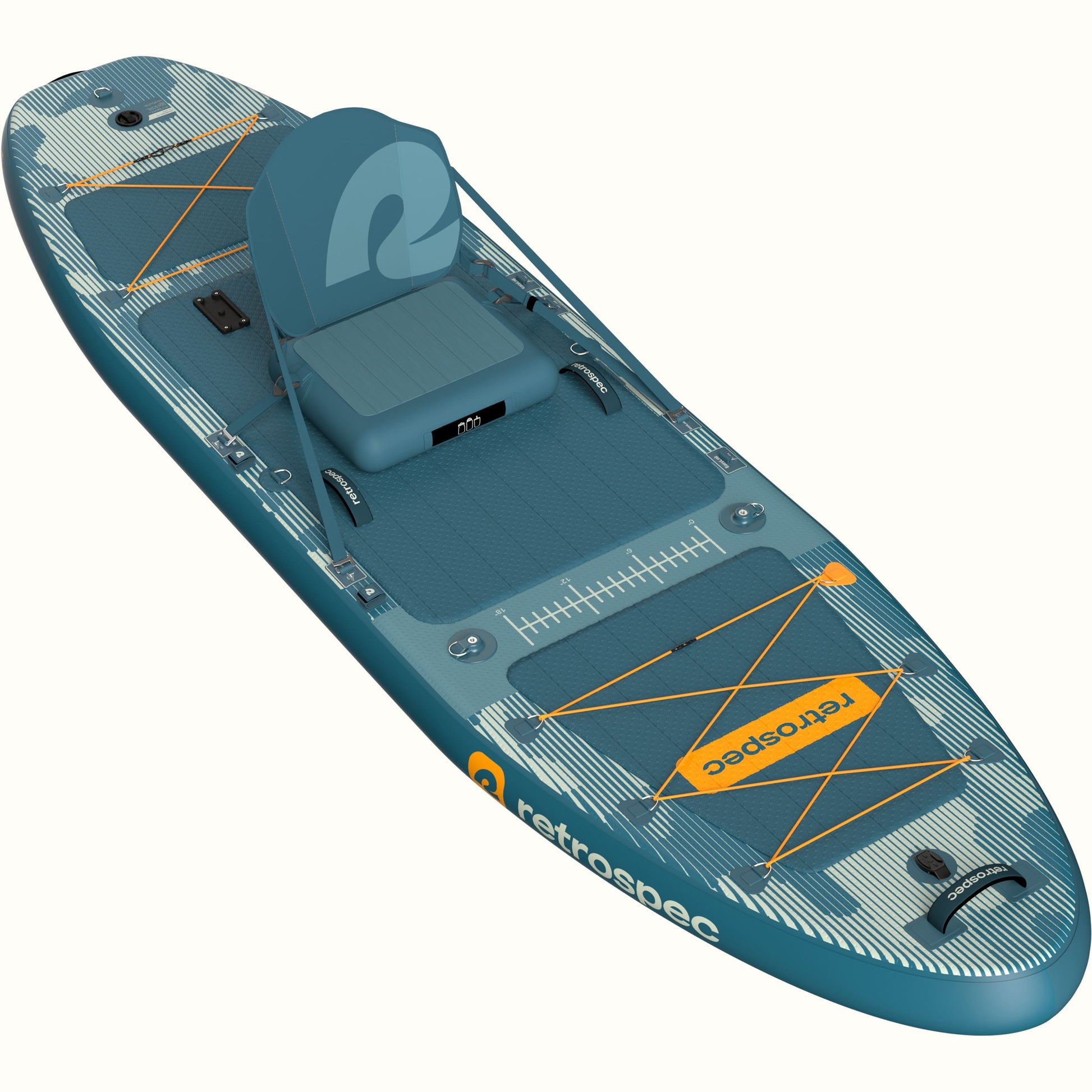 June Inflatable Fishing Paddle Board Kayak Hybrid 11’6” | Retrospec
