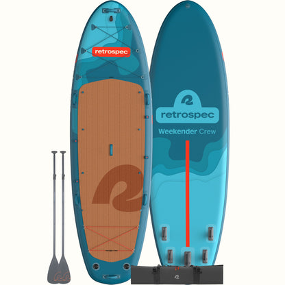 Weekender Crew Multi-Person Inflatable Stand Up Paddle Board 12’ | Retrospec
