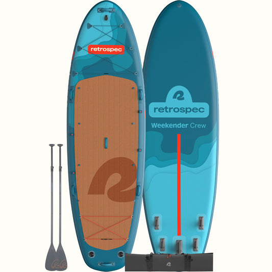 Weekender Crew Multi-Person Inflatable Stand Up Paddle Board 12’ | Retrospec