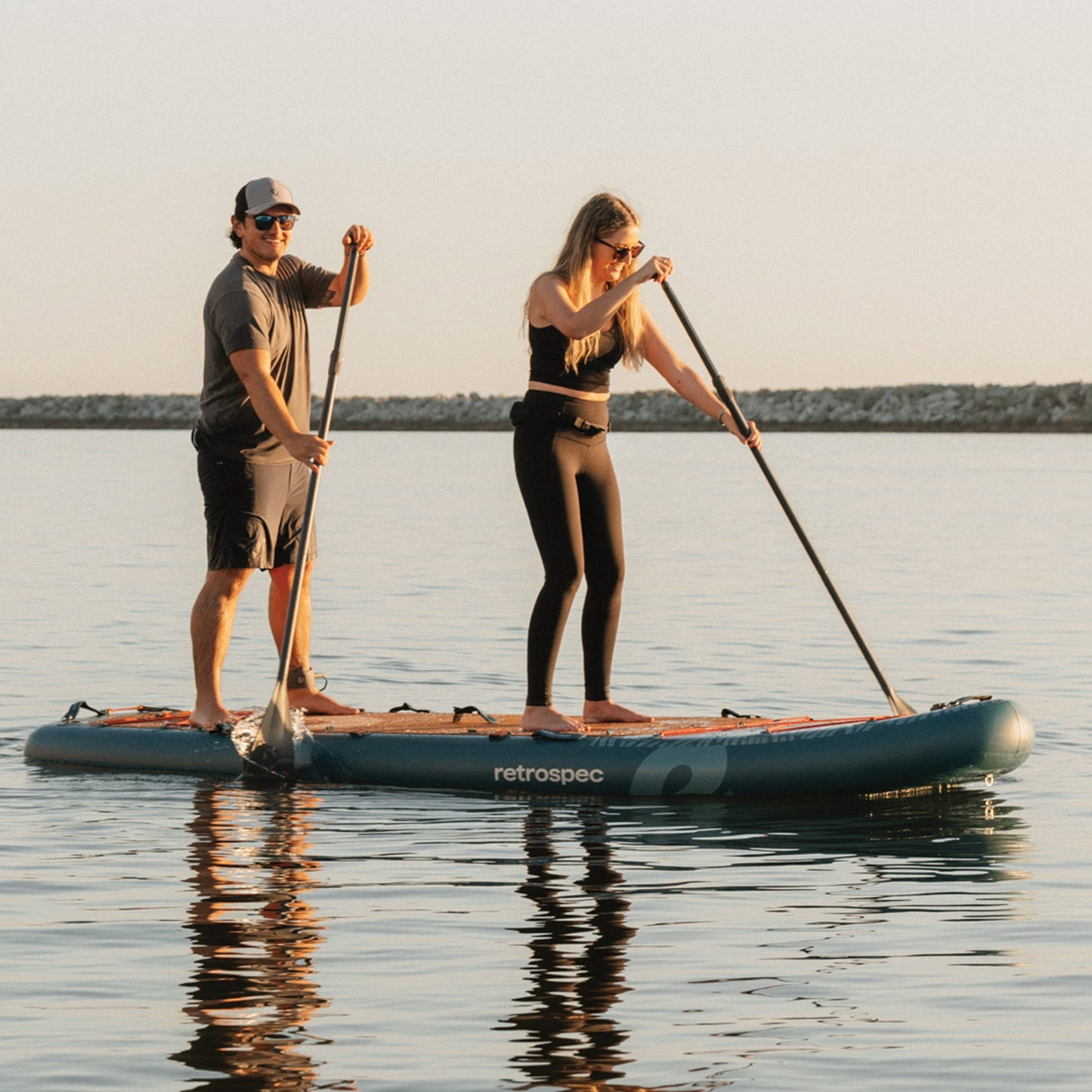 Weekender Crew Multi-Person Inflatable Stand Up Paddle Board 12’ | Retrospec