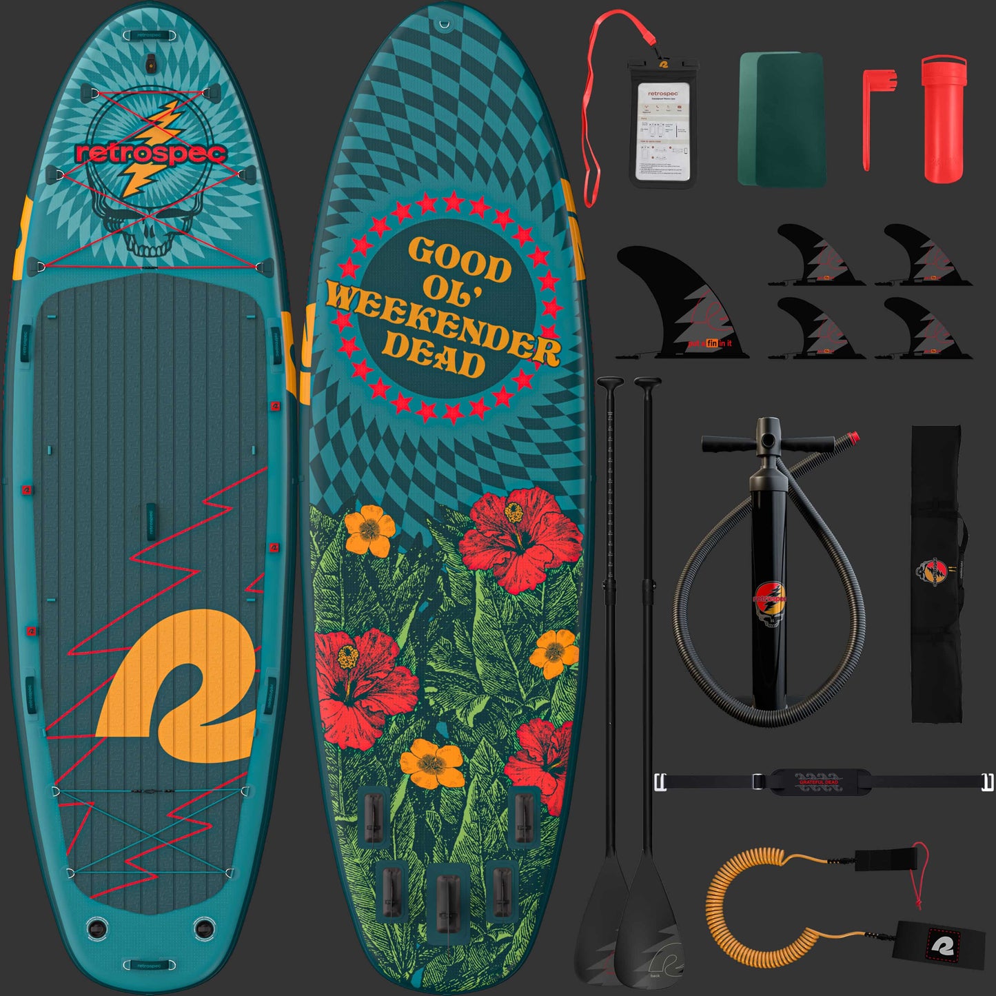 Weekender Crew Multi-Person Inflatable Stand Up Paddle Board 12’ | Retrospec