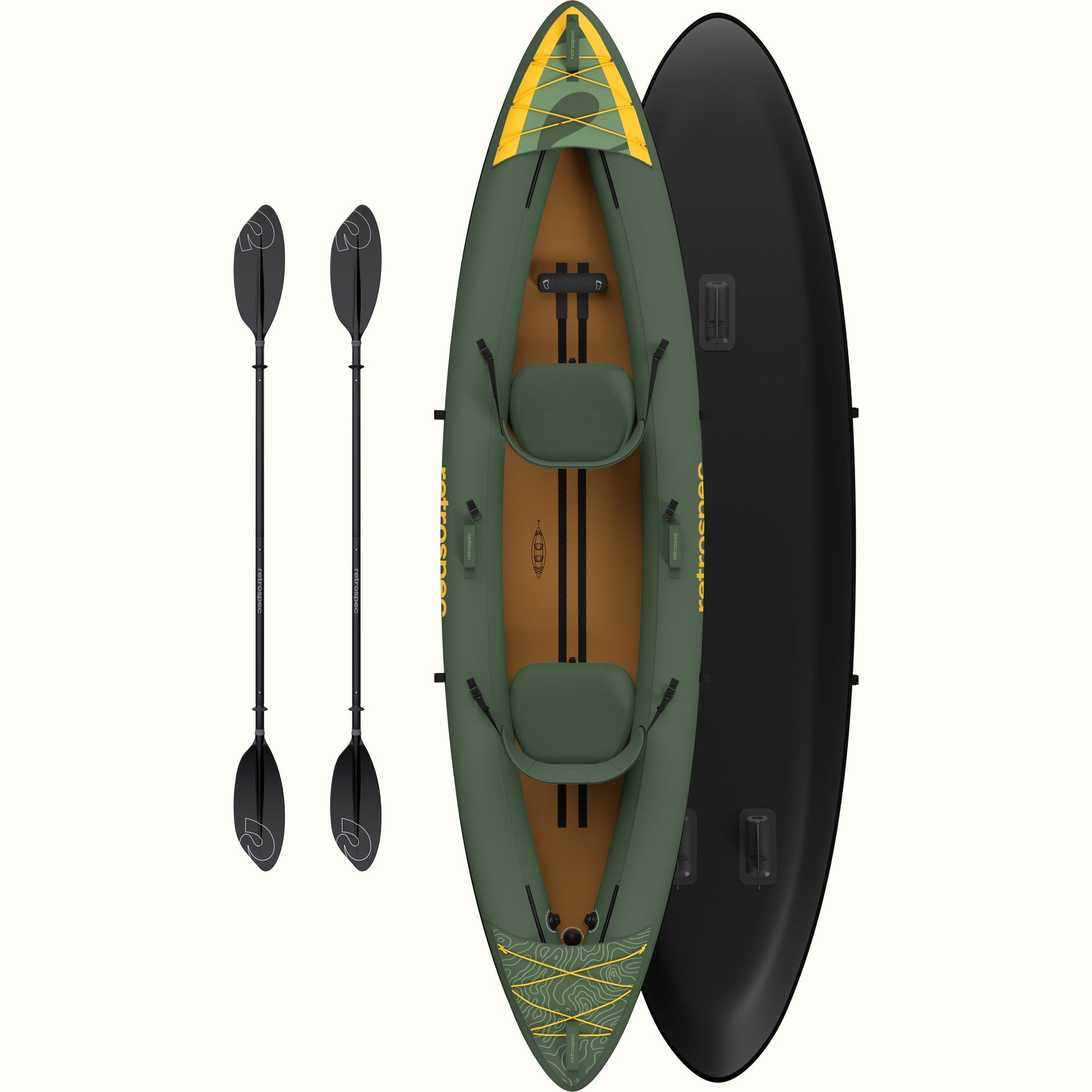 Coaster Inflatable Kayak - Tandem | Retrospec