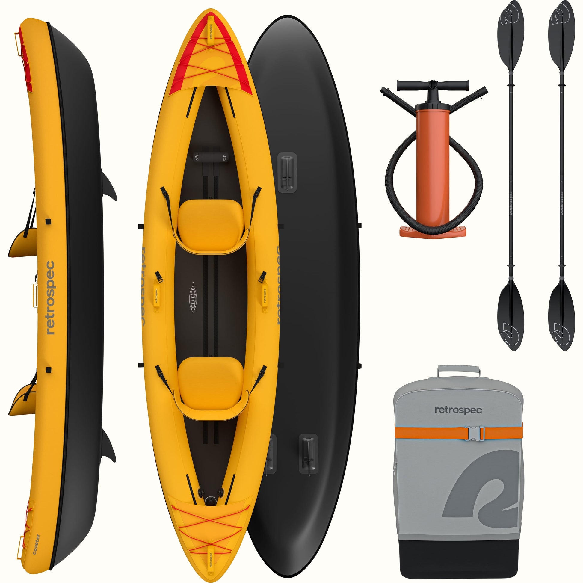 Coaster Inflatable Kayak - Tandem | Retrospec