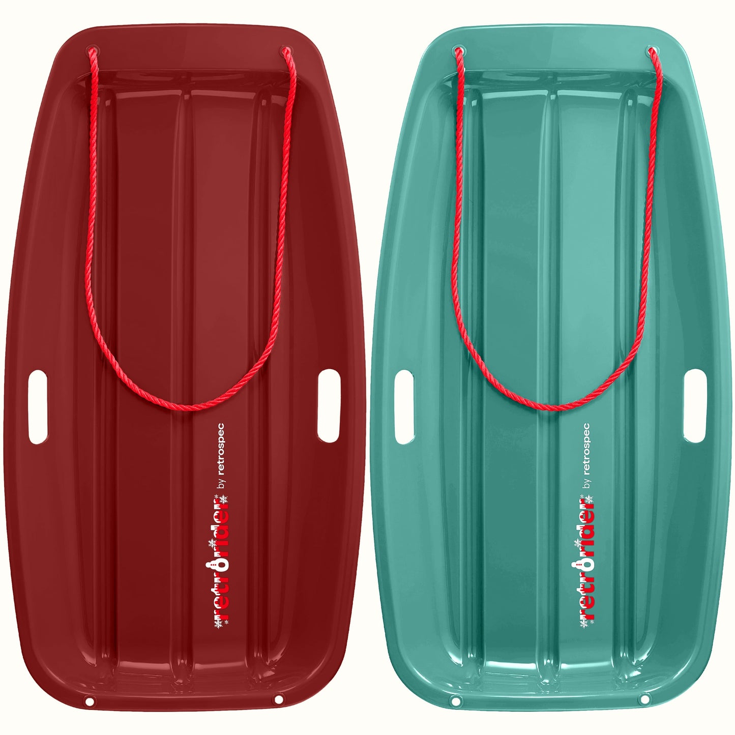 Retrorider Toboggan Snow Sled - 35”/48” | Retrospec