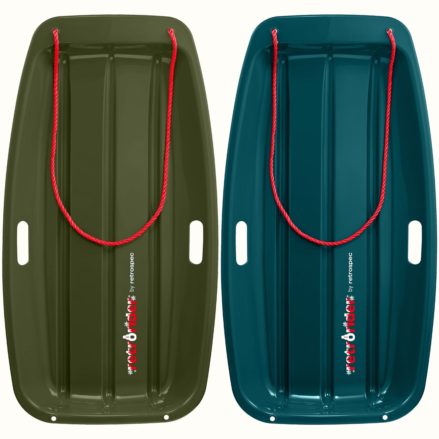 Retrorider Toboggan Snow Sled - 35”/48” | Retrospec