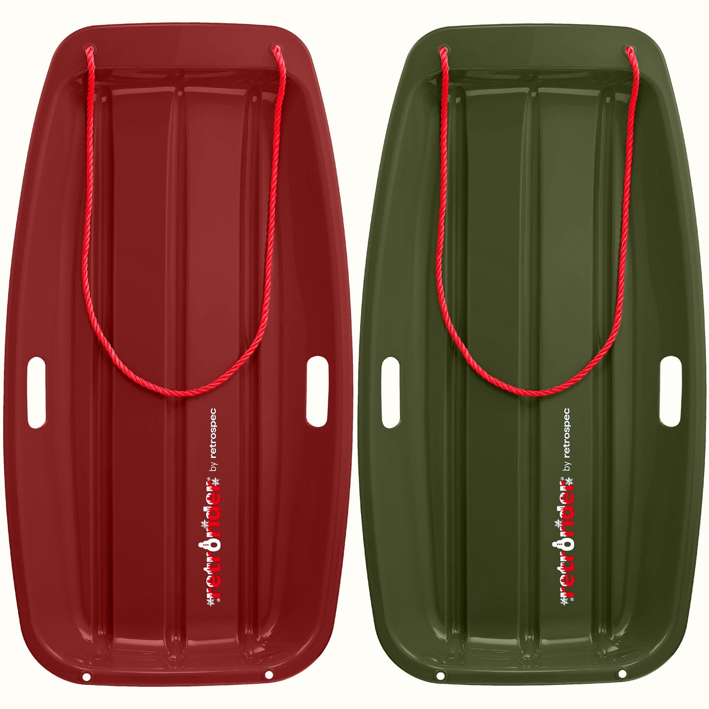 Retrorider Toboggan Snow Sled - 35”/48” | Retrospec