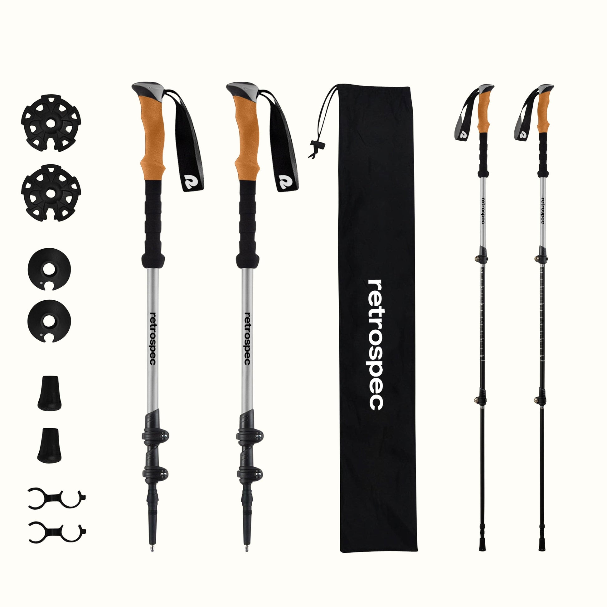 Solstice Aluminum Hiking Poles | Retrospec