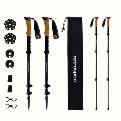 Solstice Aluminum Hiking Poles | Retrospec