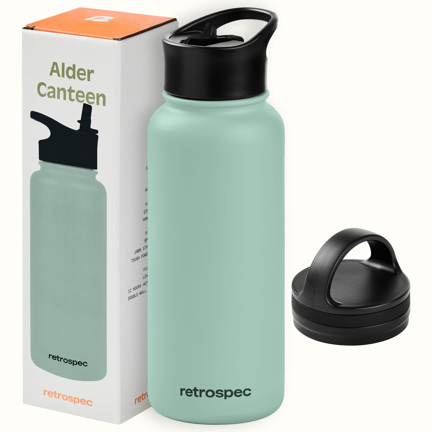 Alder Insulated Stainless Steel Water Bottle | Retrospec