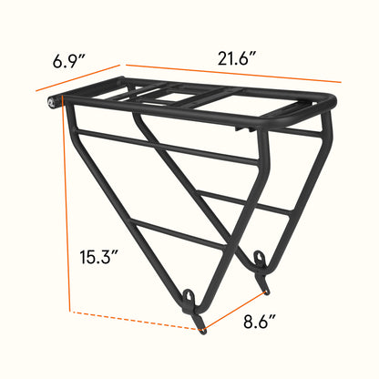 Haul  Wide Electric Bike Rear Rack | Retrospec
