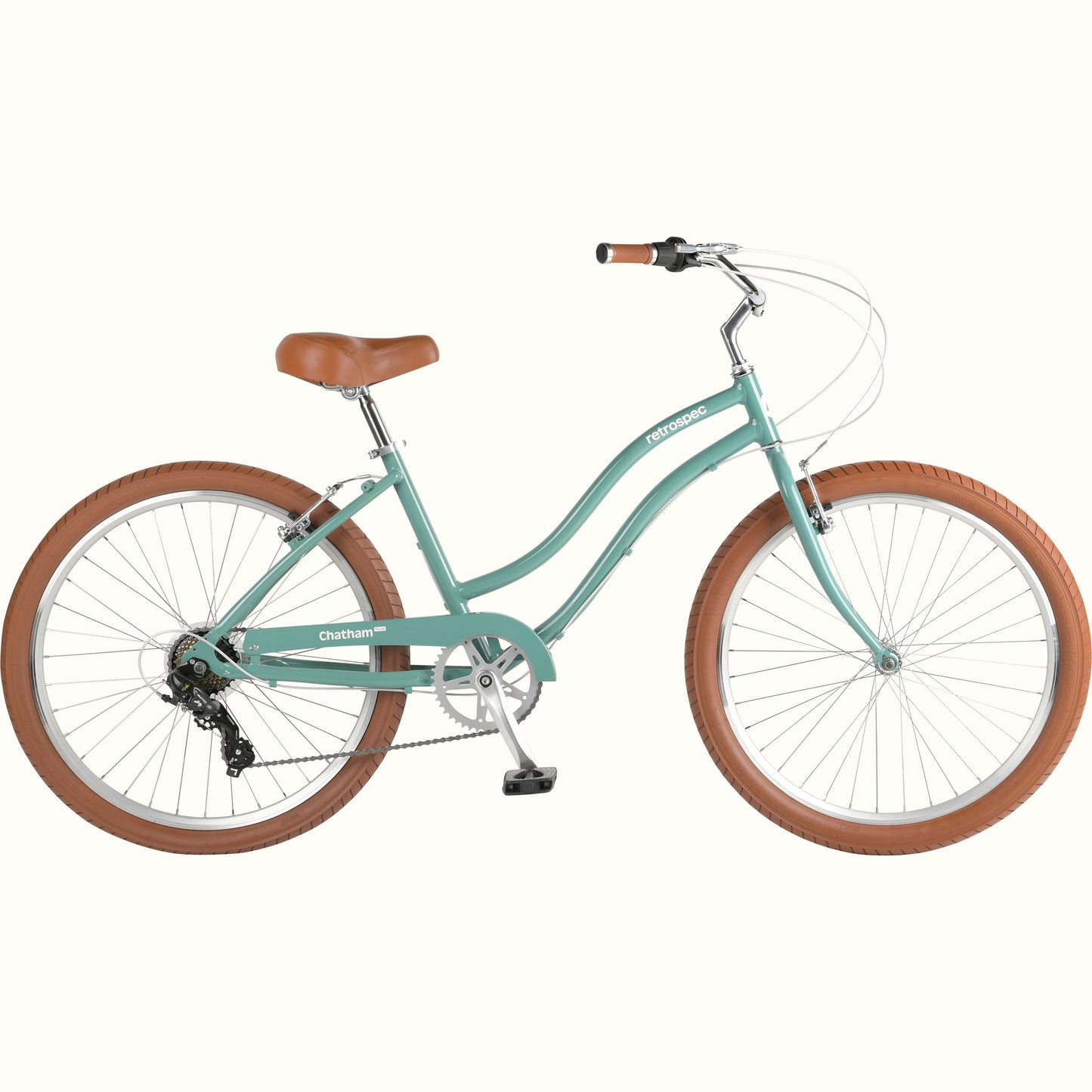 Chatham Plus Aluminum Beach Cruiser Bike - Step Through 7 Speed | Retrospec