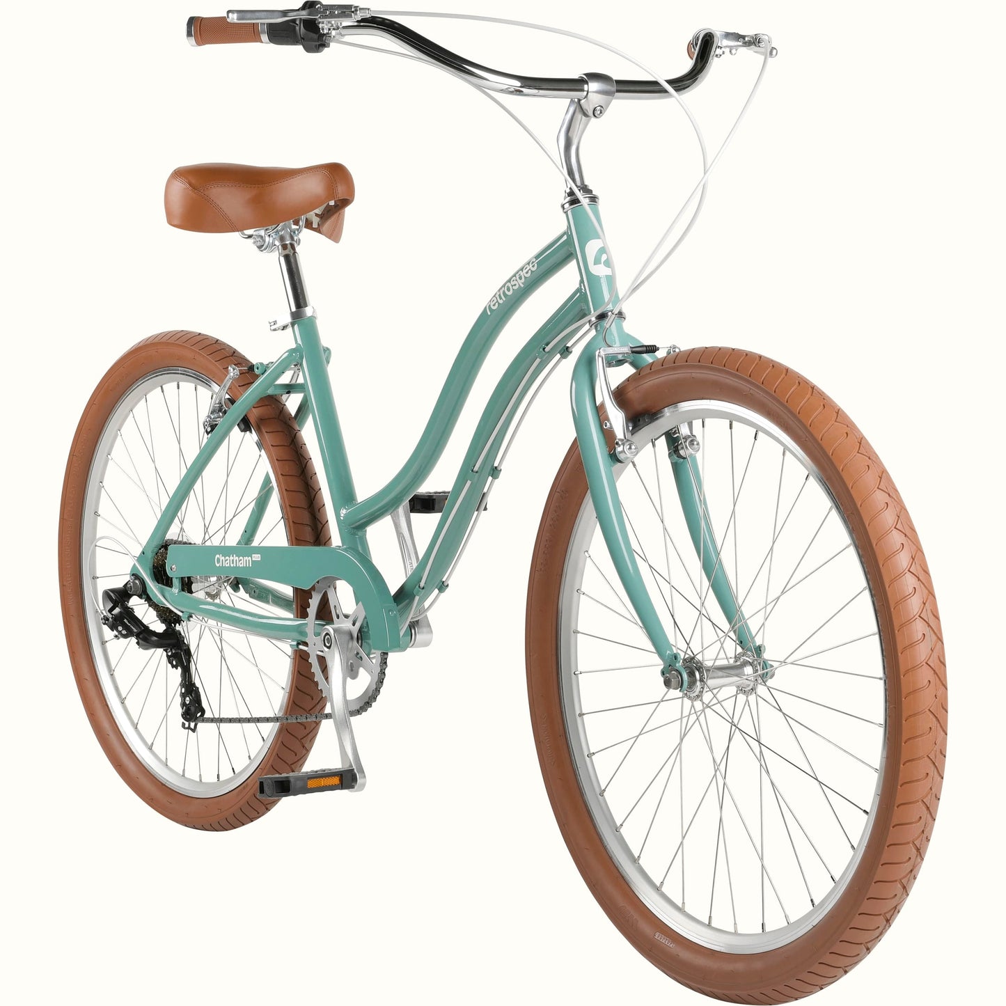 Chatham Plus Aluminum Beach Cruiser Bike - Step Through 7 Speed | Retrospec