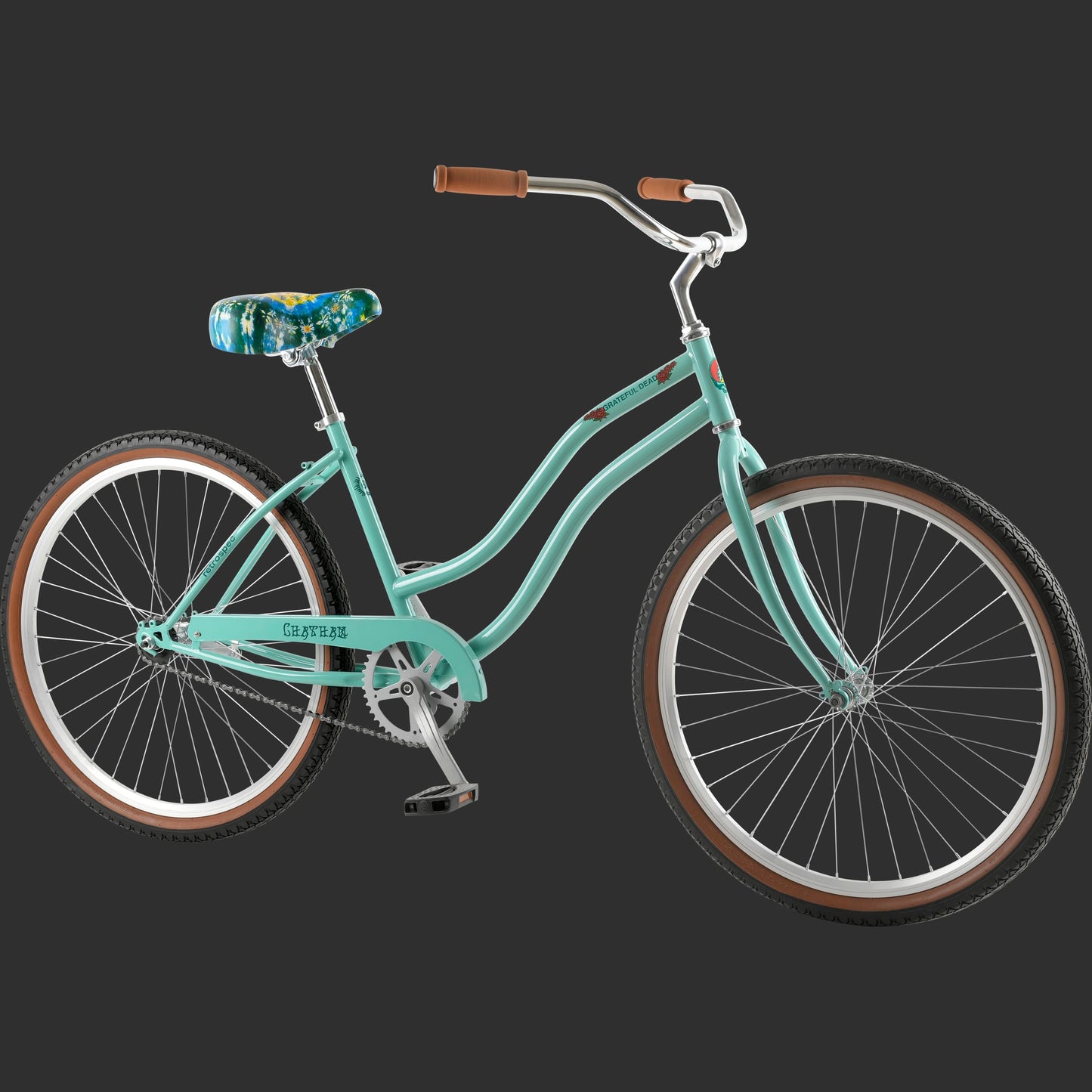 Grateful Dead Chatham Beach Cruiser Bike - Step Through Single Speed | Retrospec