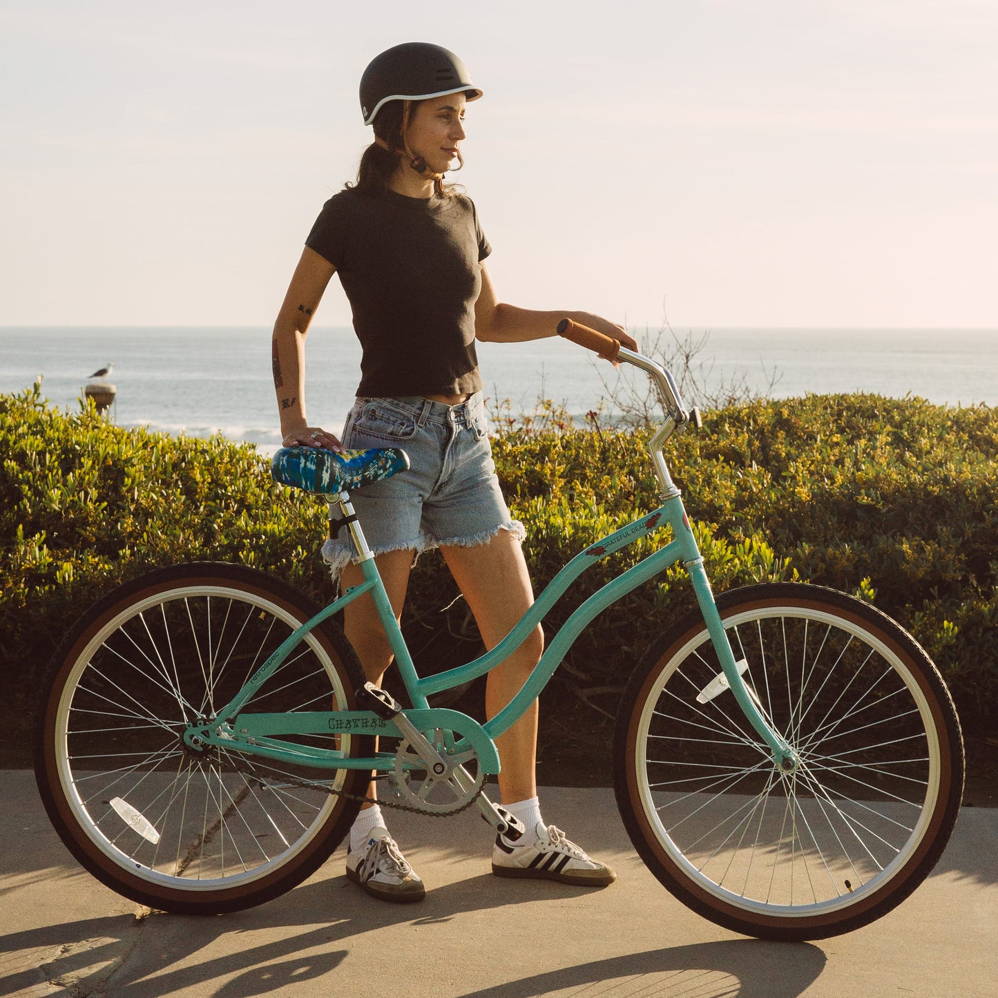 Grateful Dead Chatham Beach Cruiser Bike - Step Through Single Speed | Retrospec