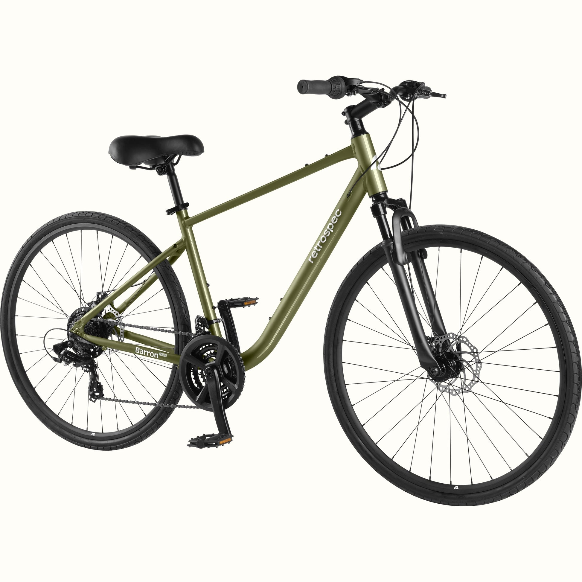 Barron Plus Comfort Hybrid Bike - 21 Speed | Retrospec