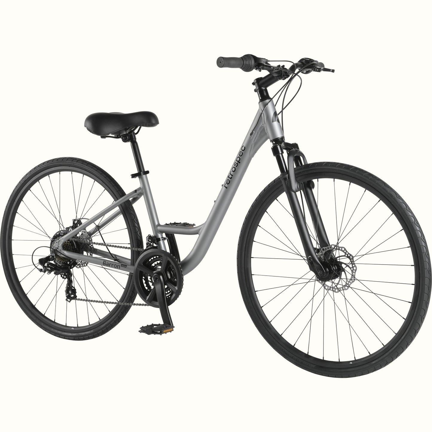 Barron Plus Comfort Hybrid Bike - 21 Speed - Step Through | Retrospec