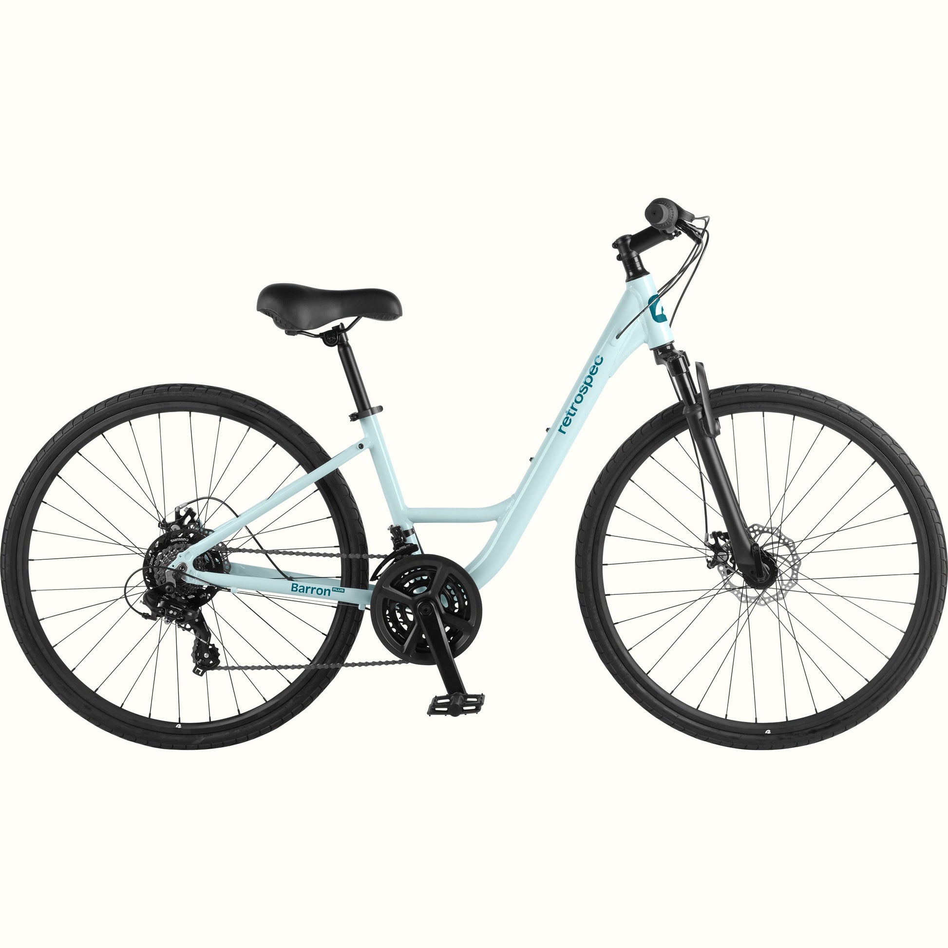 Barron Plus Comfort Hybrid Bike - 21 Speed - Step Through | Retrospec
