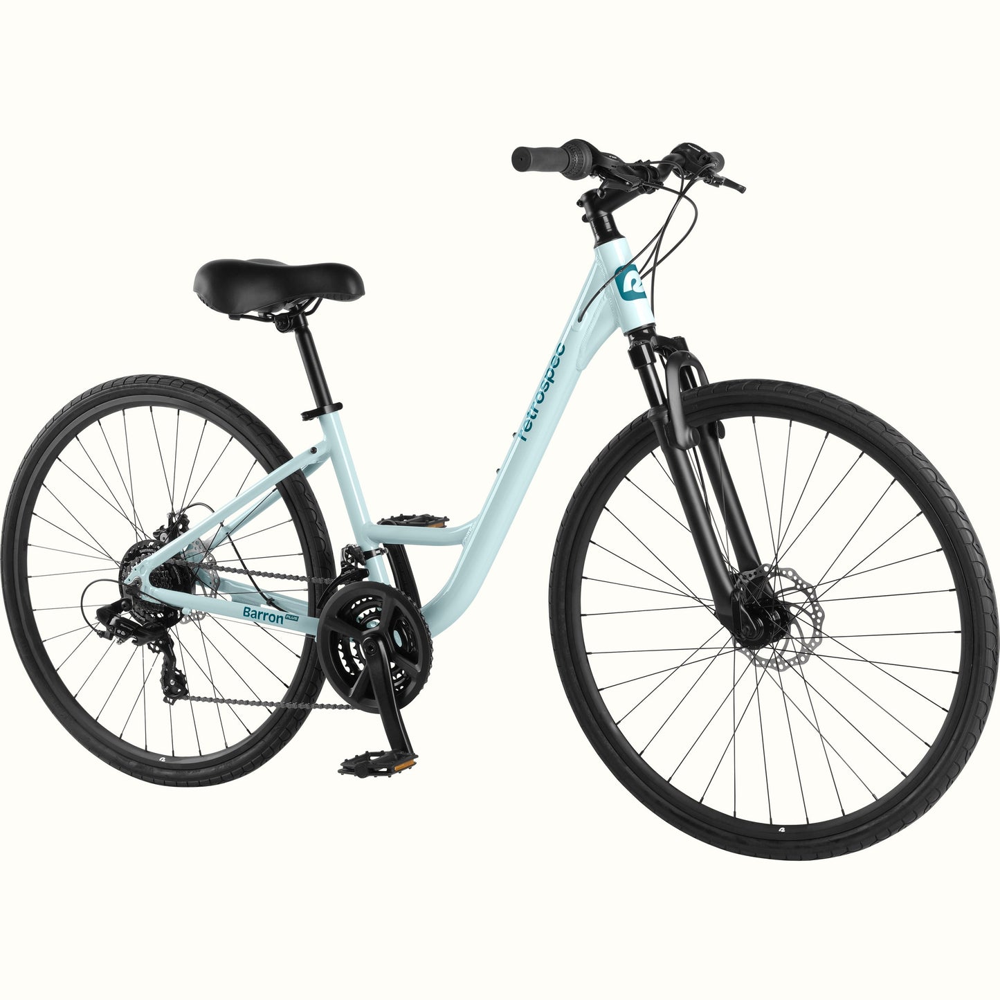 Barron Plus Comfort Hybrid Bike - 21 Speed - Step Through | Retrospec