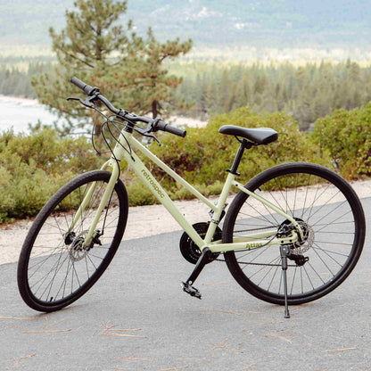 Atlas Fitness Hybrid Bike - Step Through 21 Speed | Retrospec