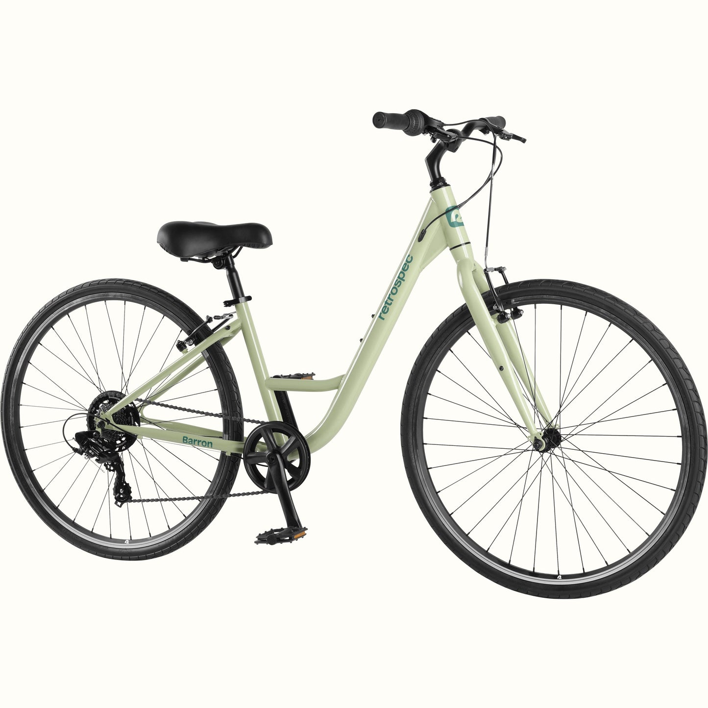 Barron Comfort Hybrid Bike - Step Through 7 Speed | Retrospec