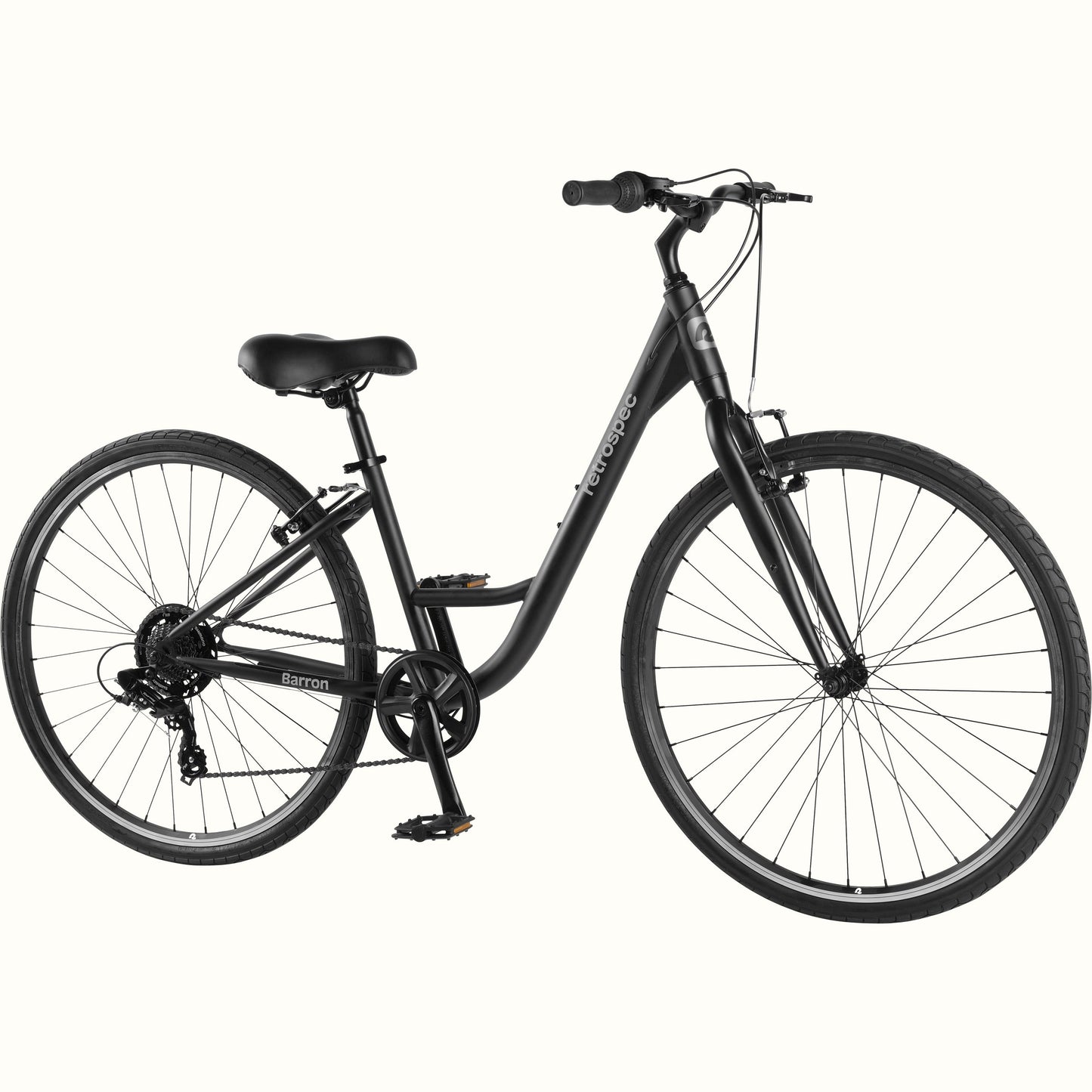 Barron Comfort Hybrid Bike - Step Through 7 Speed | Retrospec