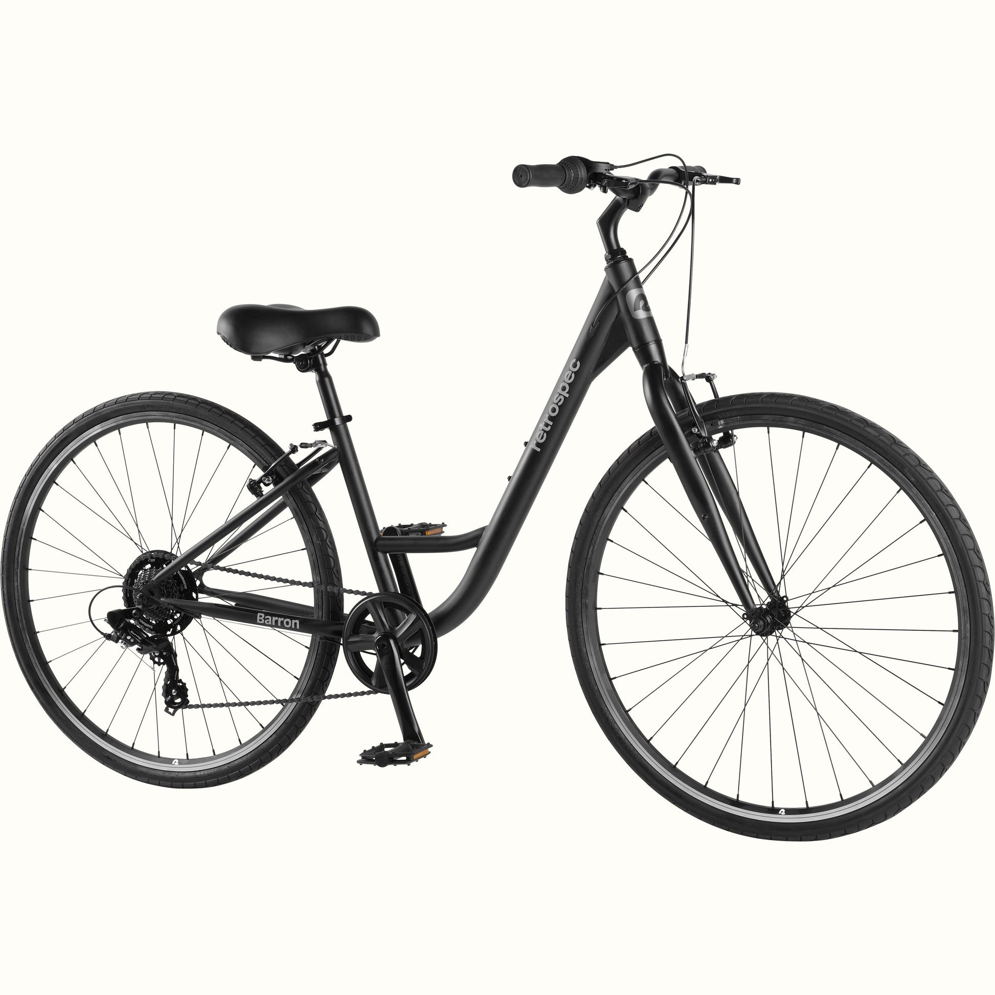 Barron Comfort Hybrid Bike - Step Through 7 Speed | Retrospec