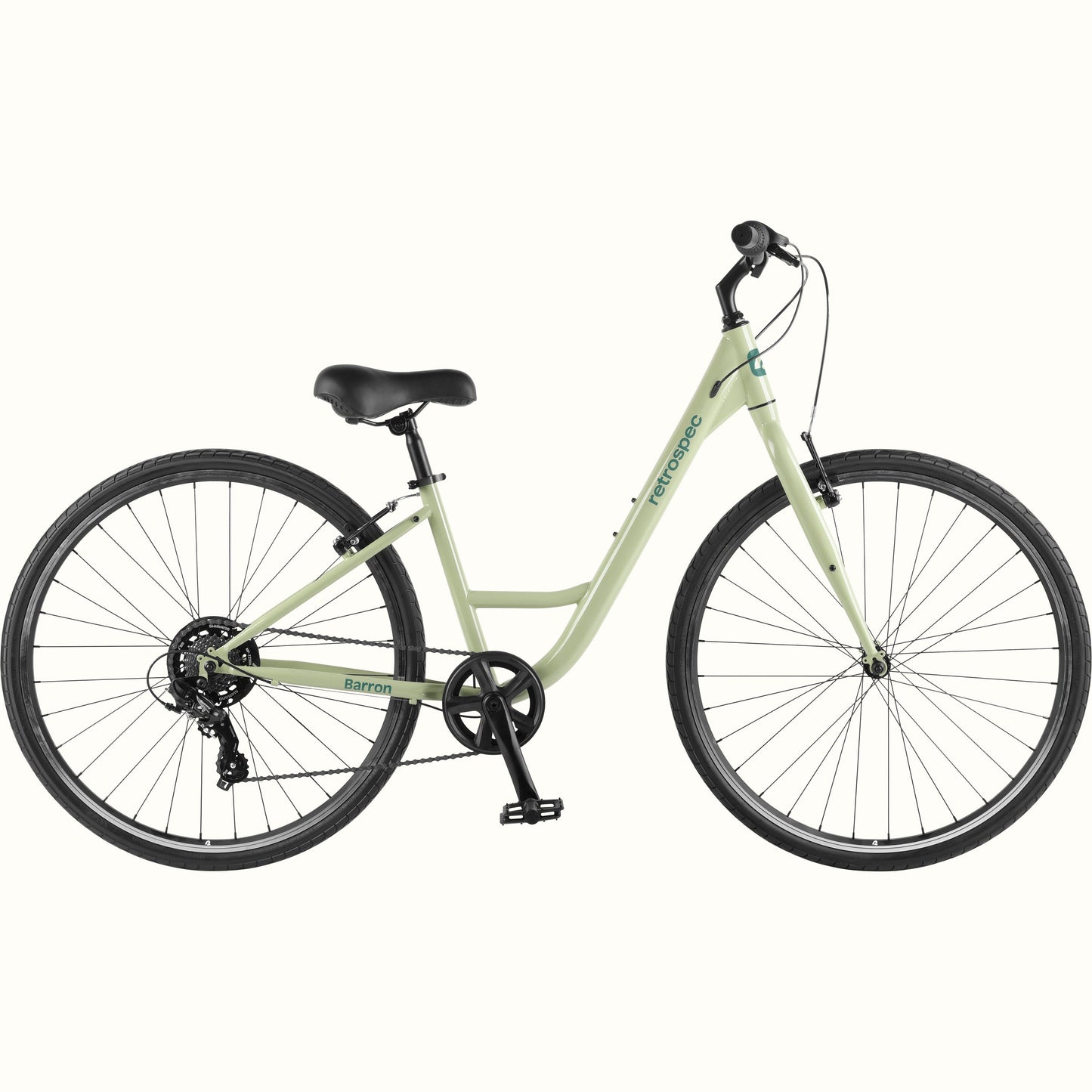 Barron Comfort Hybrid Bike - Step Through 7 Speed | Retrospec