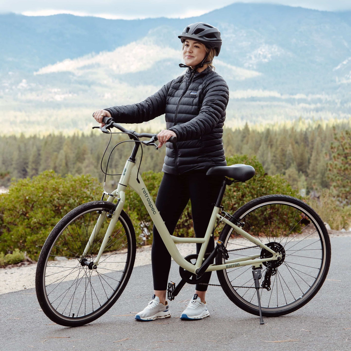 Barron Comfort Hybrid Bike - Step Through 7 Speed | Retrospec