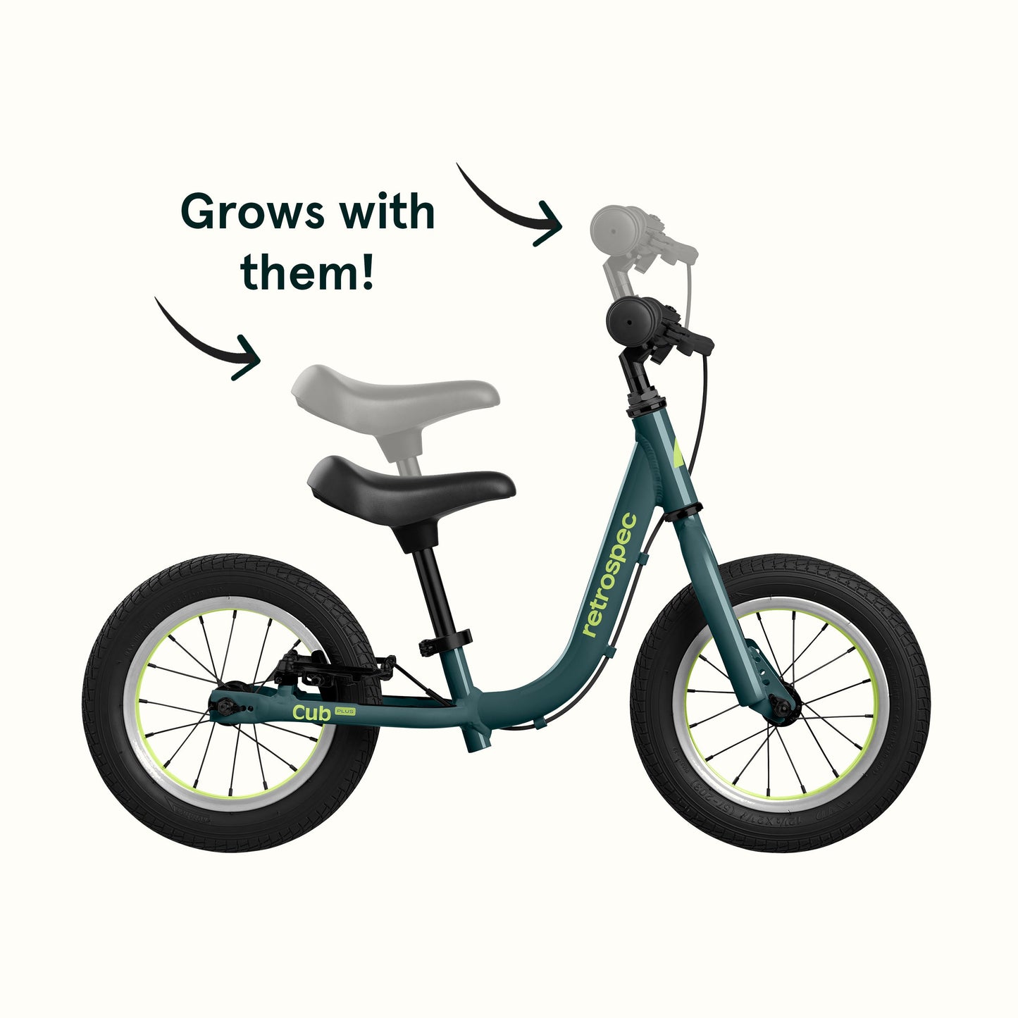 Cub Plus 12" Kids Balance Bike (18 mos-4 yrs) | Retrospec
