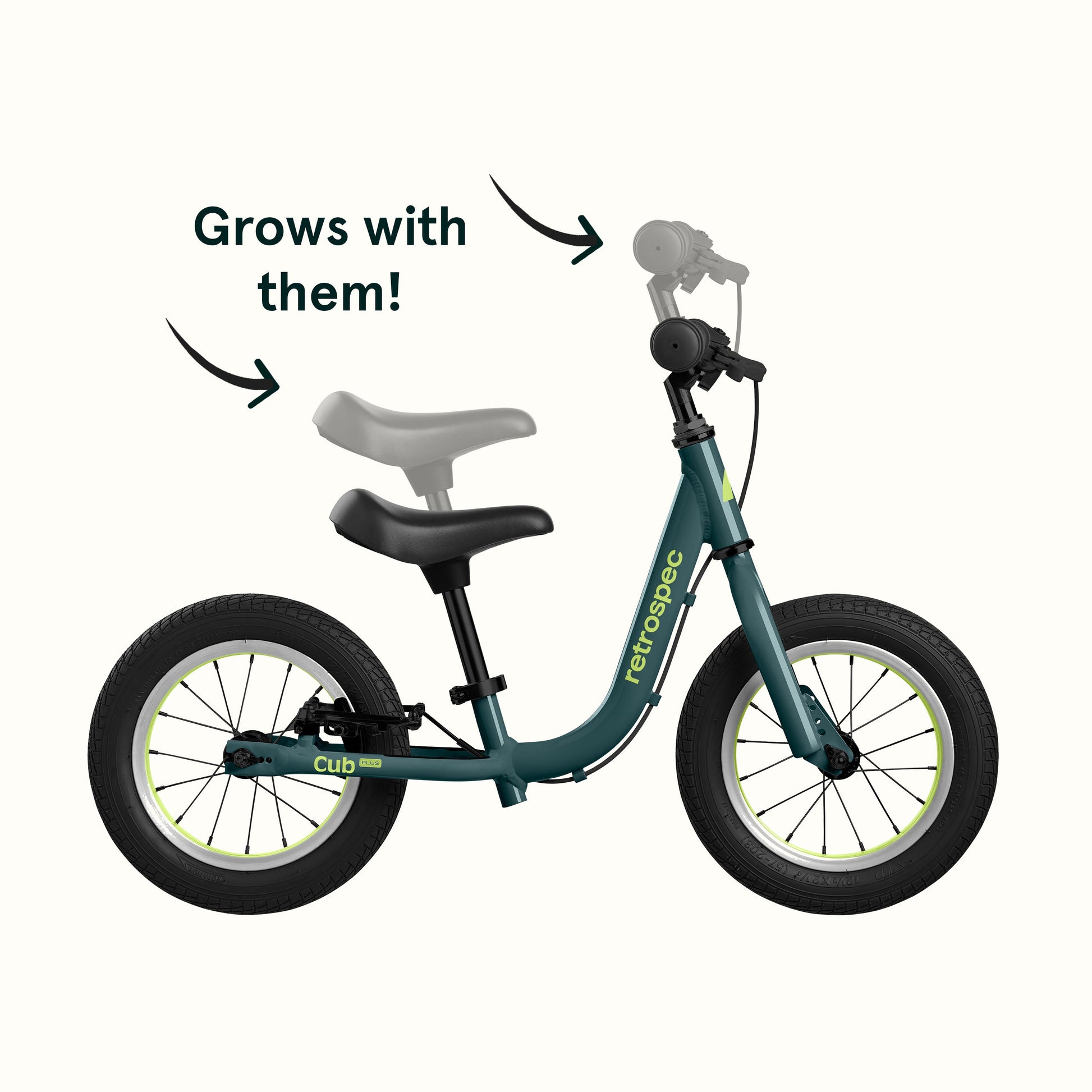 Cub Plus 12" Kids Balance Bike (18 mos-4 yrs) | Retrospec