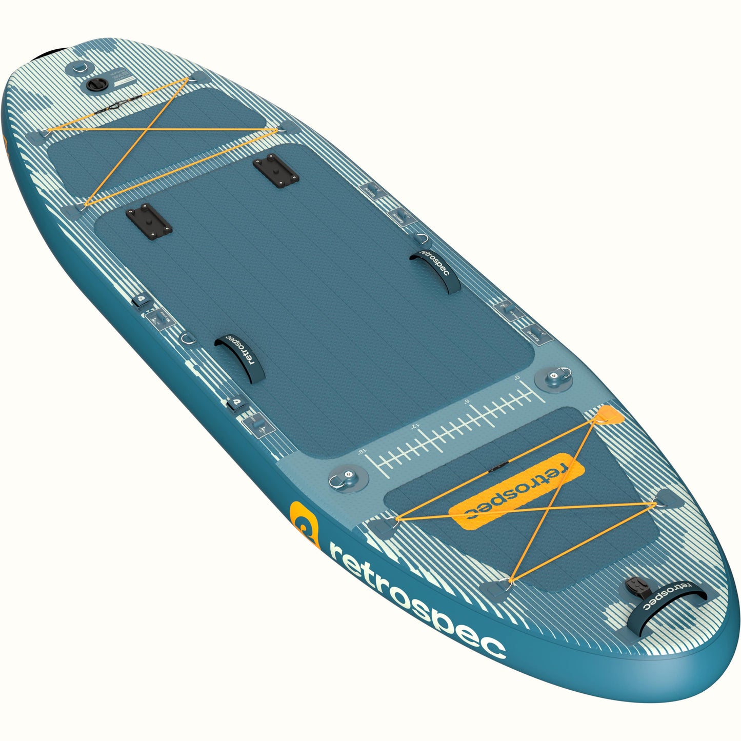 June Nano Kids Inflatable Fishing Paddle Board Kayak Hybrid 9'6" | Retrospec