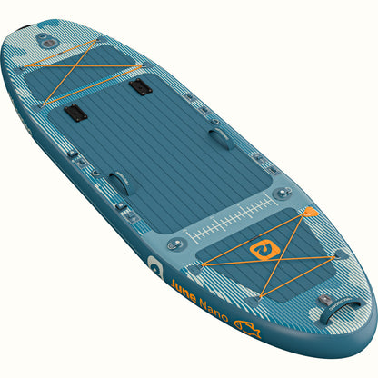 June Nano Kids Inflatable Fishing Paddle Board Kayak Hybrid 9'6" | Retrospec