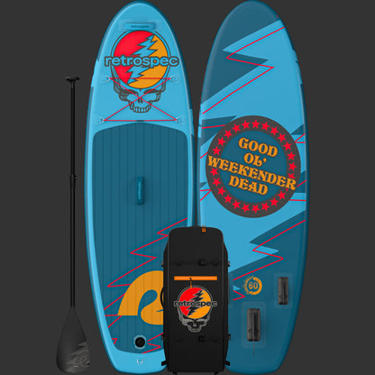 Grateful Dead Weekender Nano Kids Inflatable Stand Up Paddle Board 8’ | Retrospec