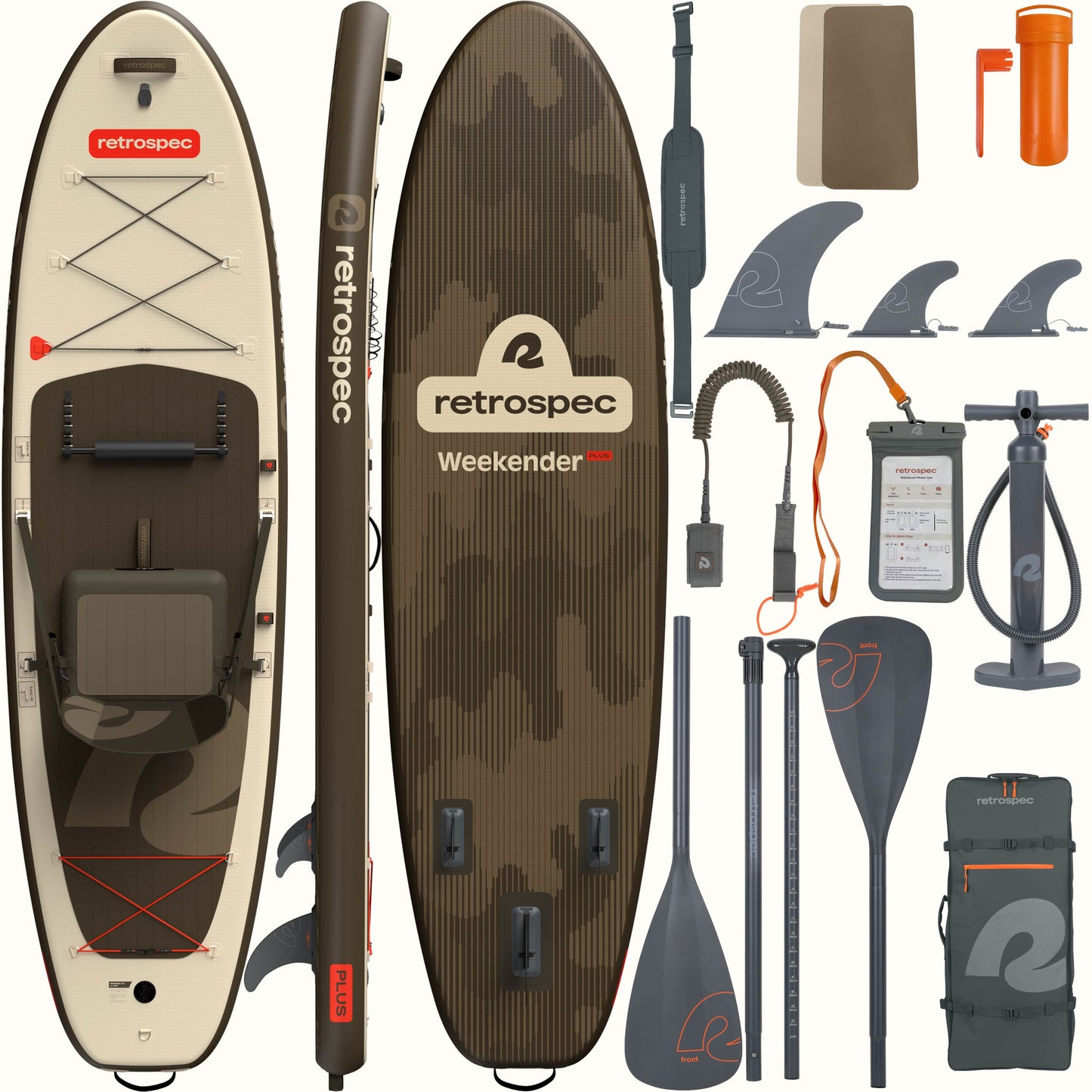 Weekender Plus Inflatable Stand Up Paddle Board Kayak Hybrid 10'6" | Retrospec