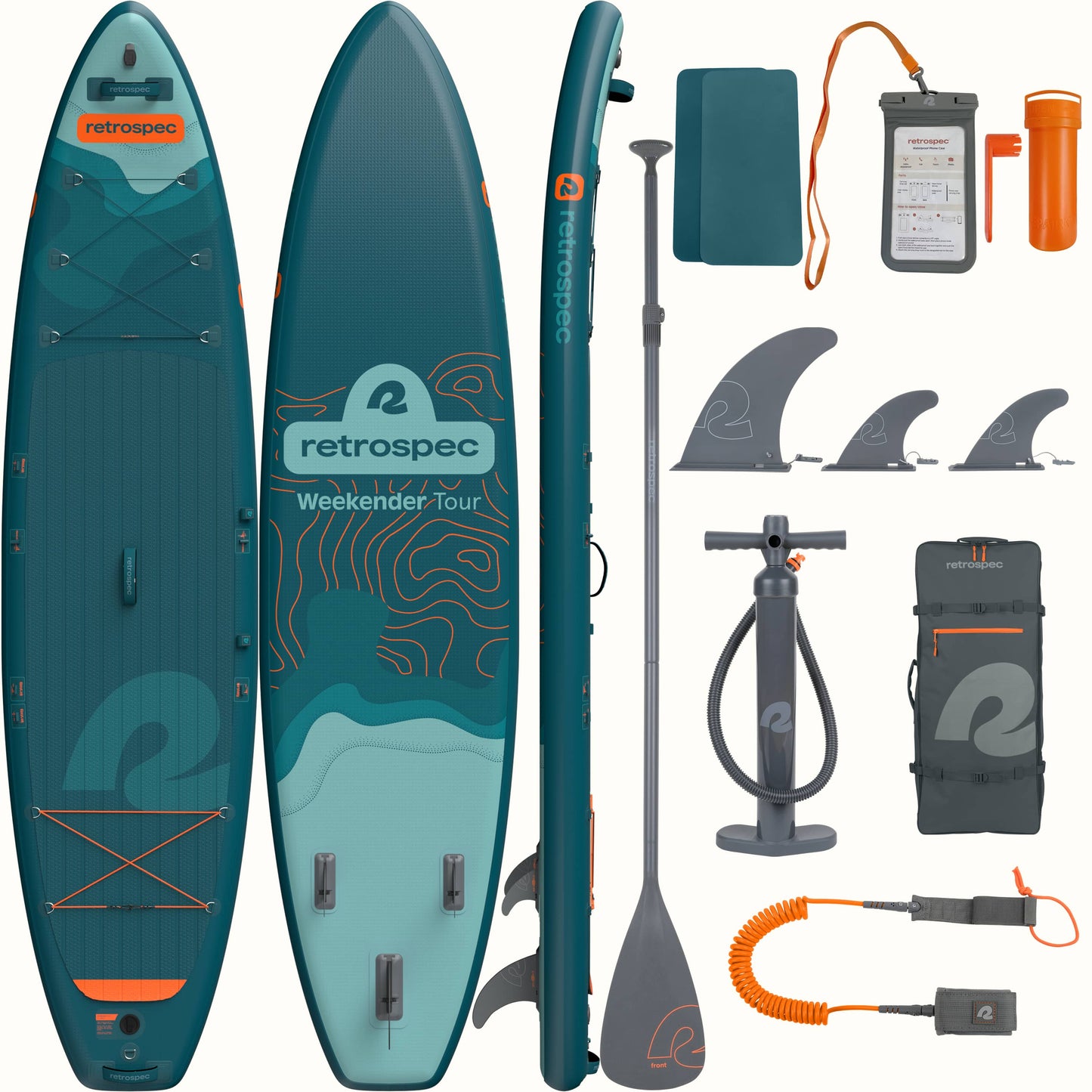 Weekender Tour Inflatable Stand Up Paddle Board 11’6’’ | Retrospec