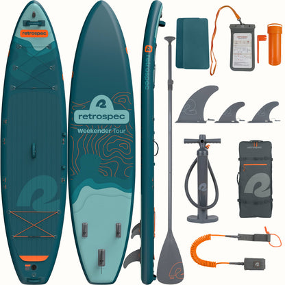 Weekender Tour Inflatable Stand Up Paddle Board 11’6’’ | Retrospec
