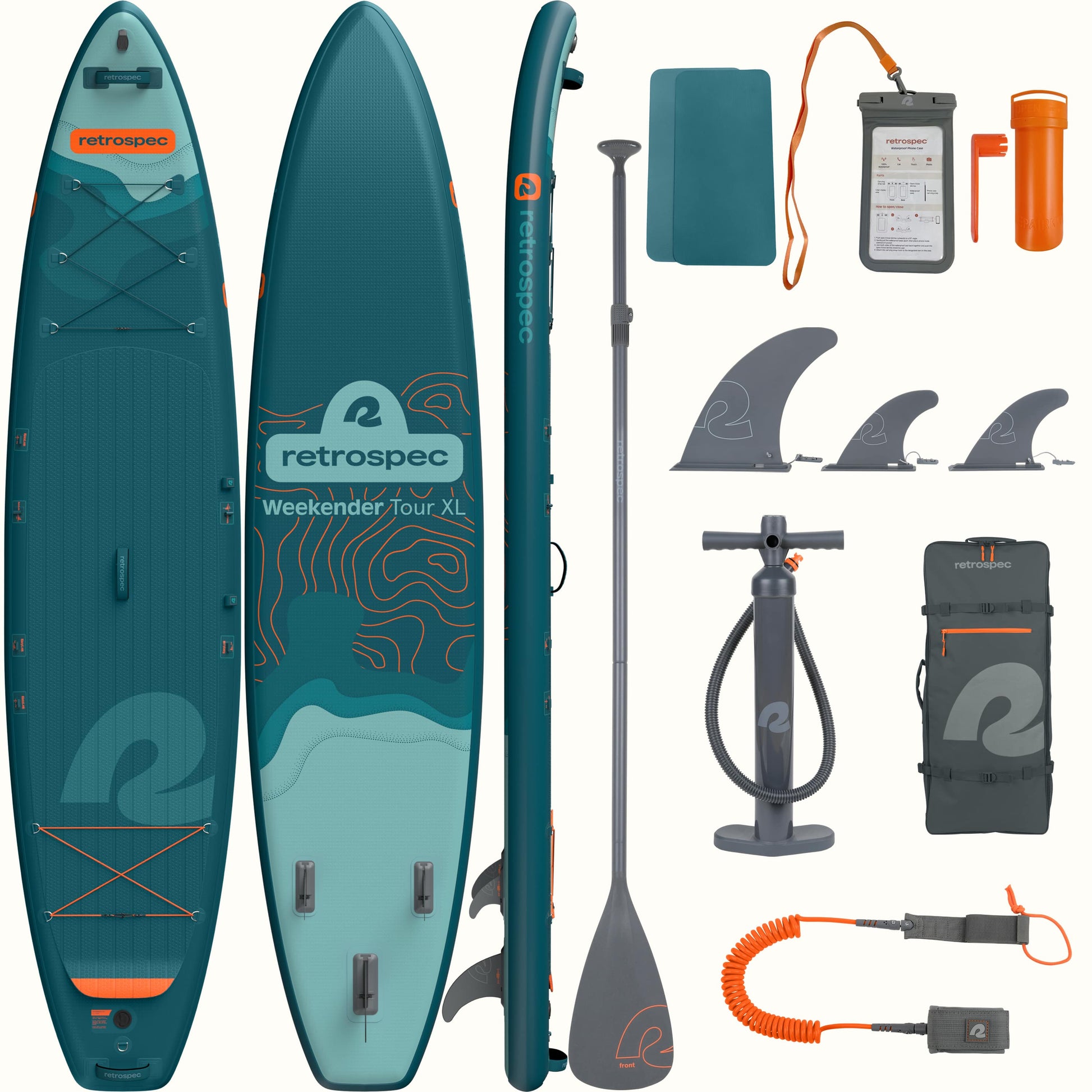 Weekender Tour XL Inflatable Stand Up Paddle Board 12’6’’ | Retrospec