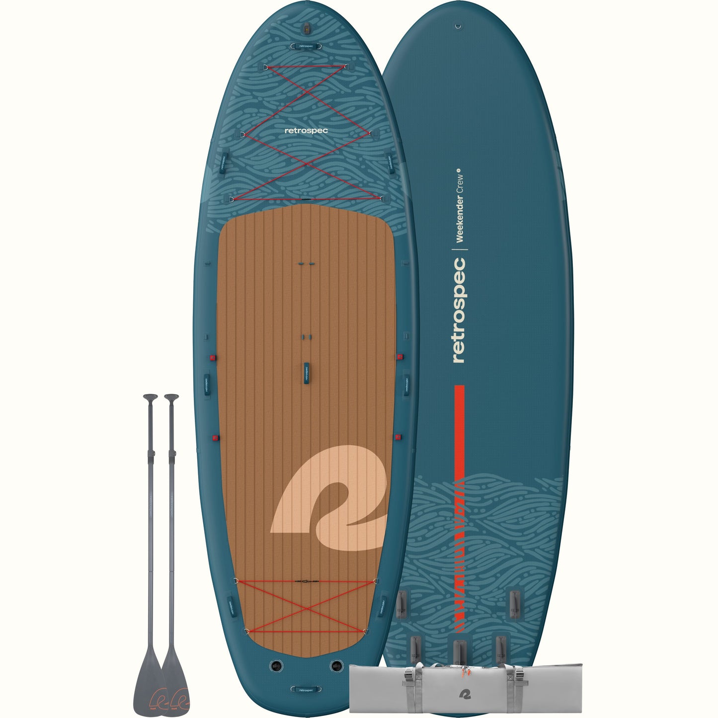 Weekender Crew XL Multi-Person Inflatable Stand Up Paddle Board 15’ | Retrospec