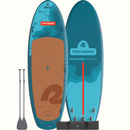 Weekender Crew XL Multi-Person Inflatable Stand Up Paddle Board 15’ | Retrospec