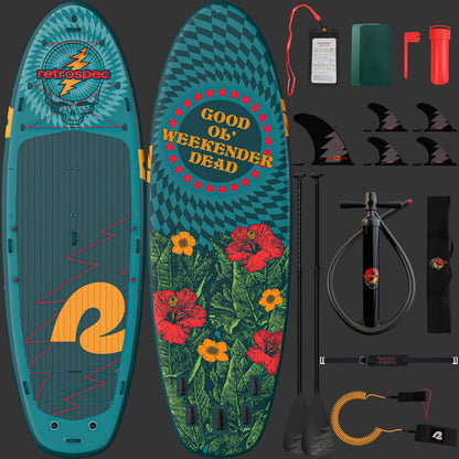 Grateful Dead Weekender Crew XL Multi-Person Inflatable Stand Up Paddle Board 15’ | Retrospec