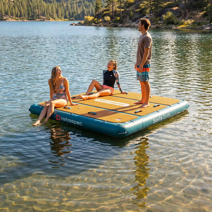 Siesta Dock Inflatable Platform 7' | Retrospec