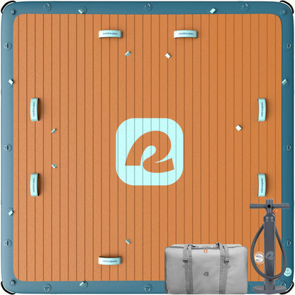 Siesta Dock Inflatable Platform 7' | Retrospec