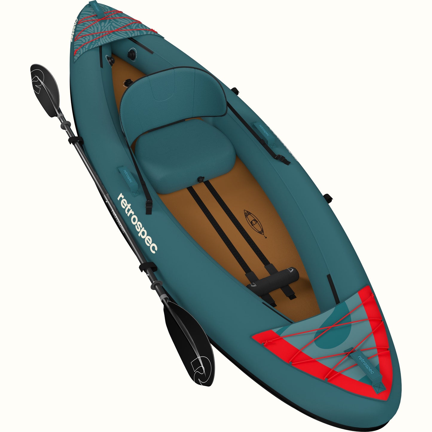 Coaster Inflatable Kayak - Single | Retrospec