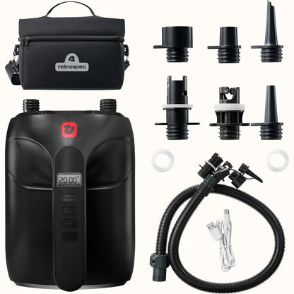 Breeze Plus iSUP Electric Pump with Integrated Battery | Retrospec
