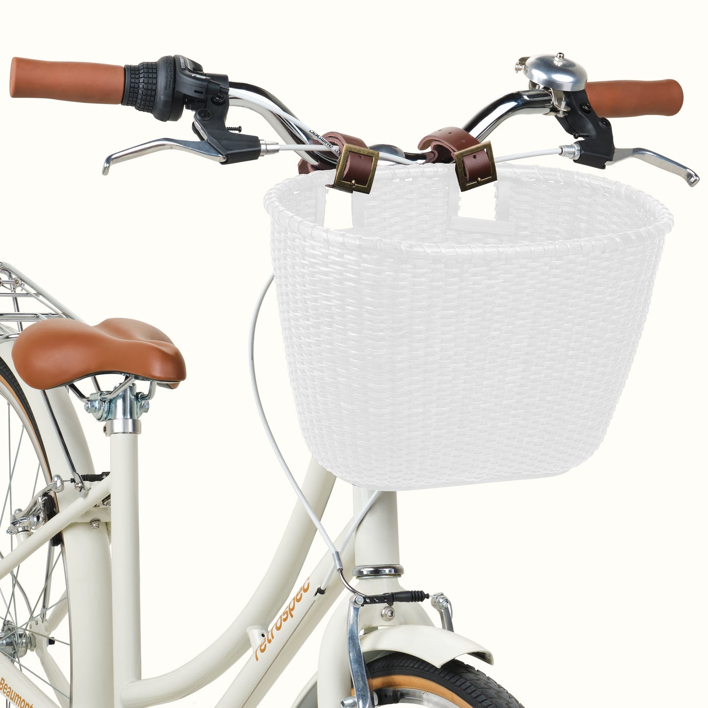 Dreamcatcher Handwoven Cane Bike Basket | Retrospec