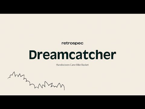 Dreamcatcher Handwoven Cane Bike Basket | Retrospec